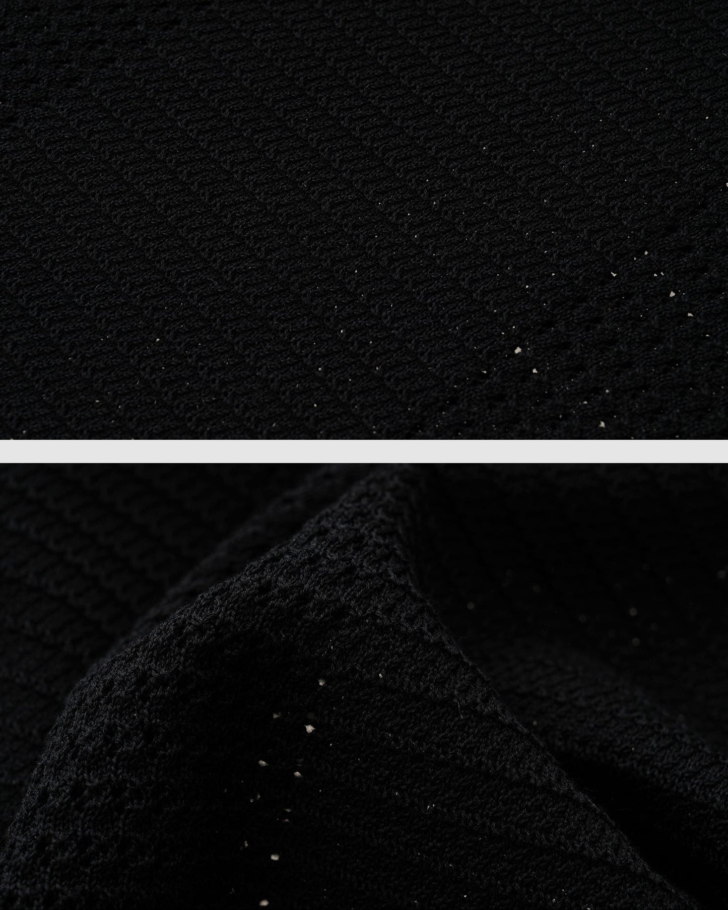 Open Knit Silk Cotton Polo