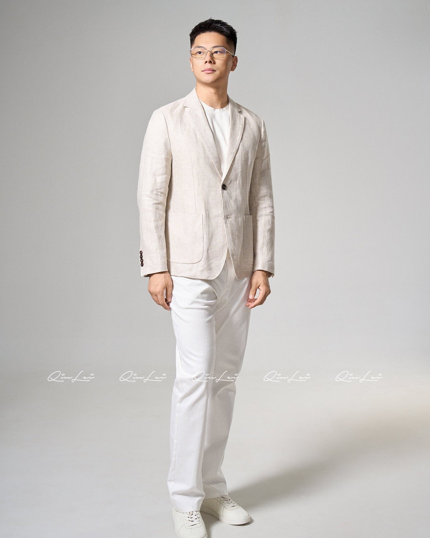 Relaxed Linen Blazer
