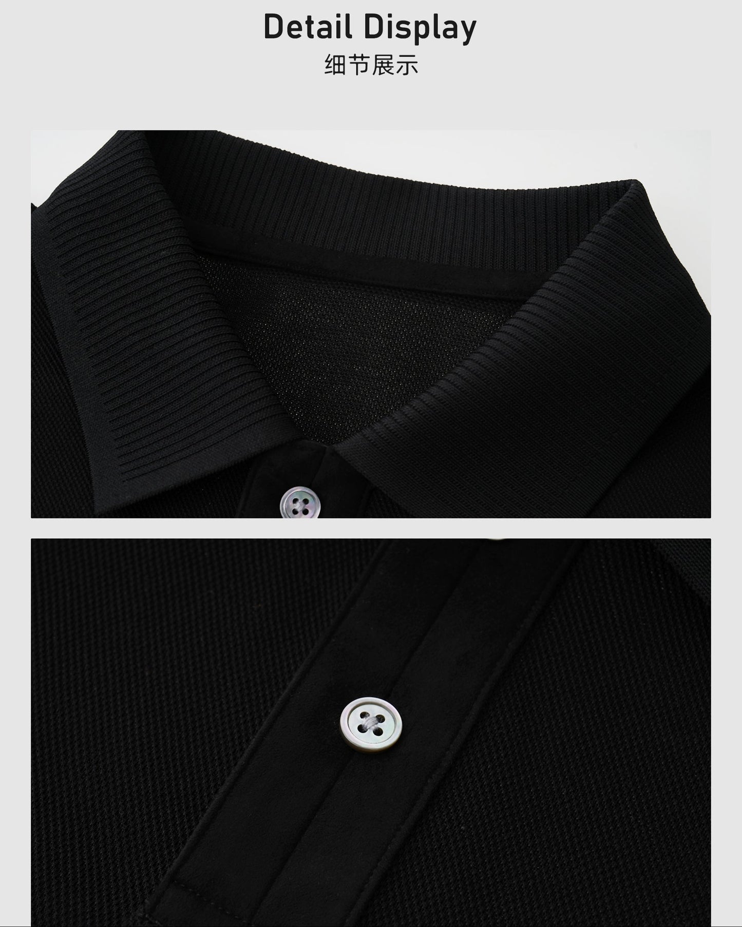 Wool Cotton Knit Polo