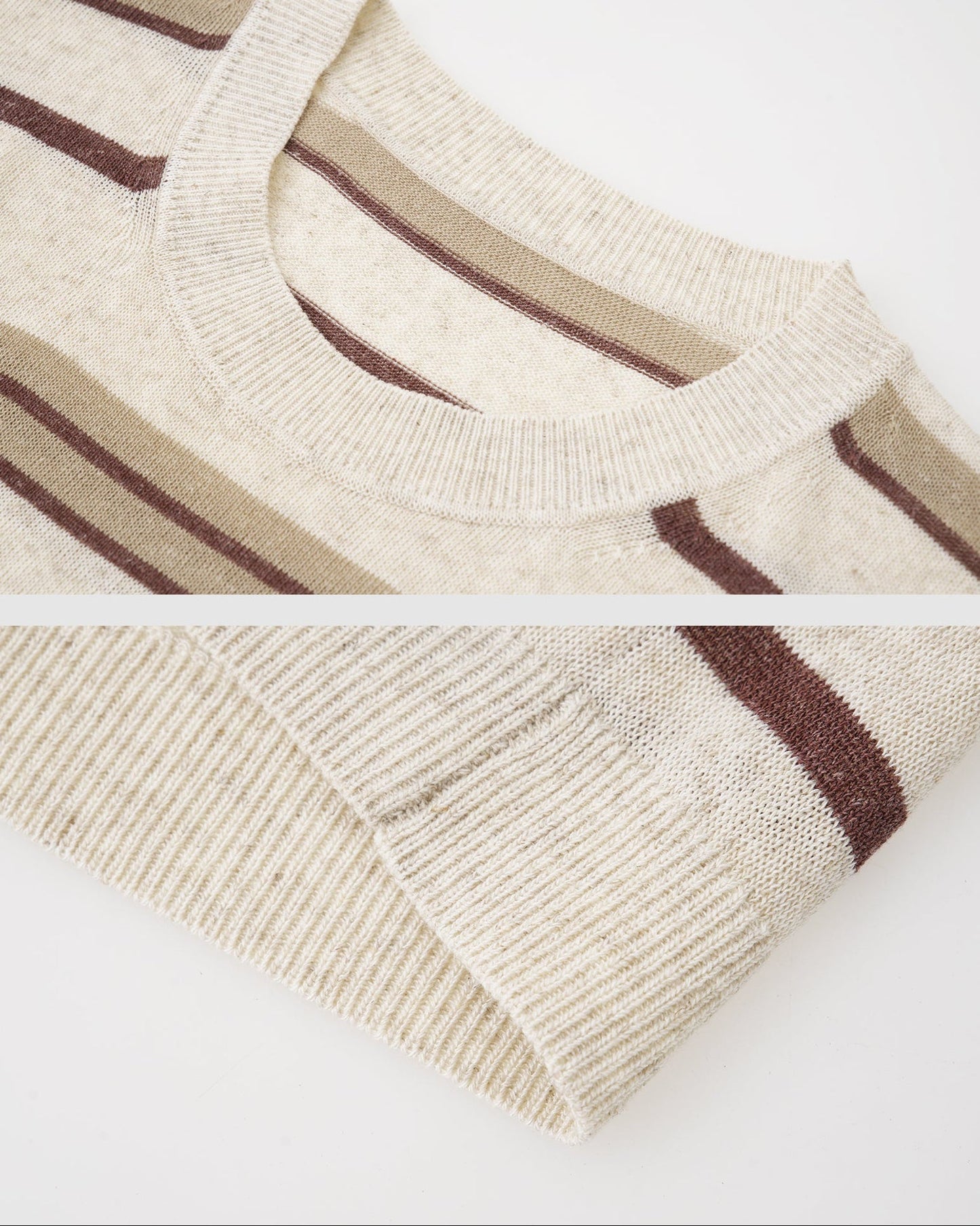 Striped Linen Lyocell T-Shirt