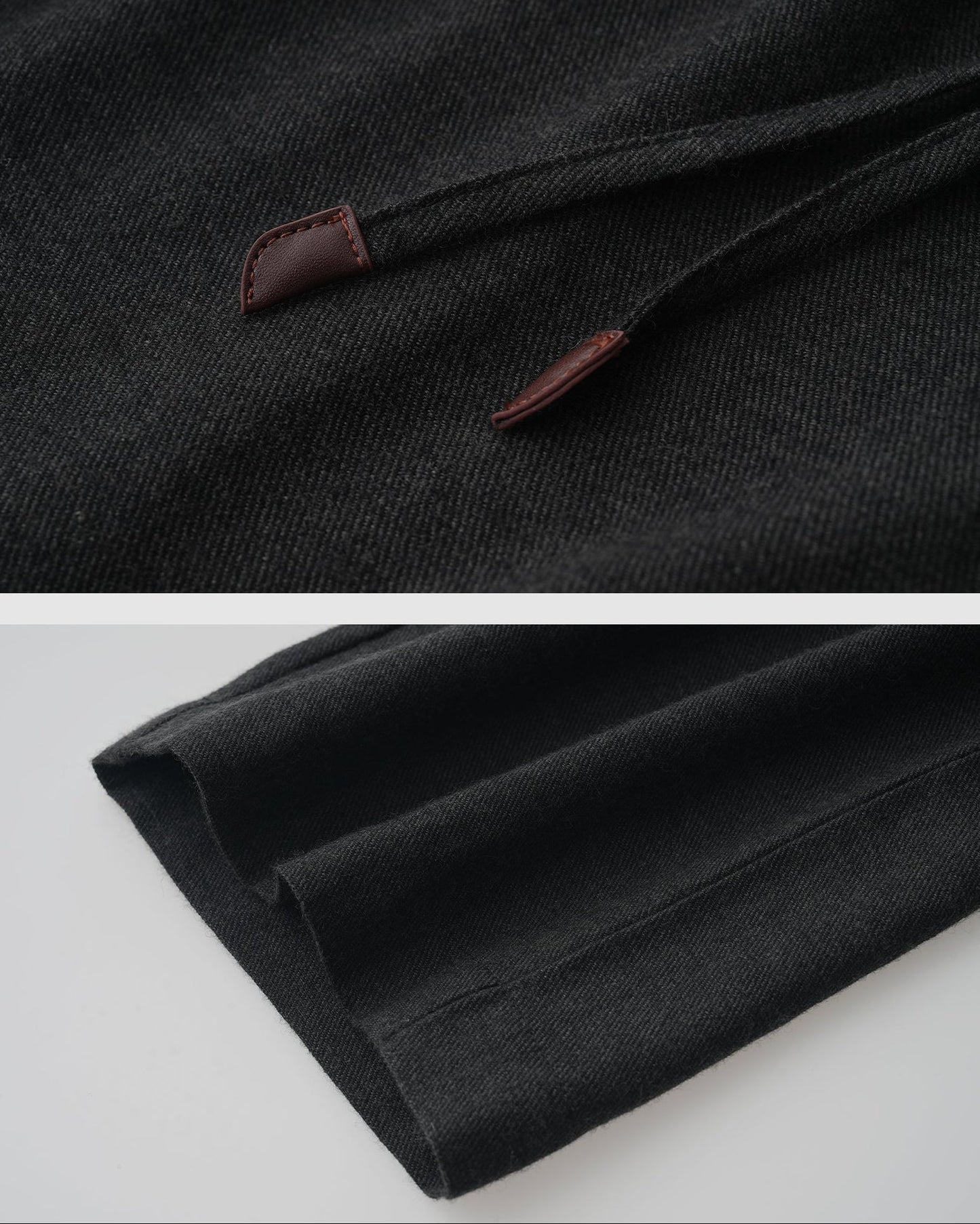 Drawstring Wool Linen Pants