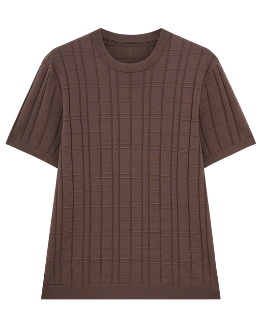 Jacquard Cotton T-Shirt