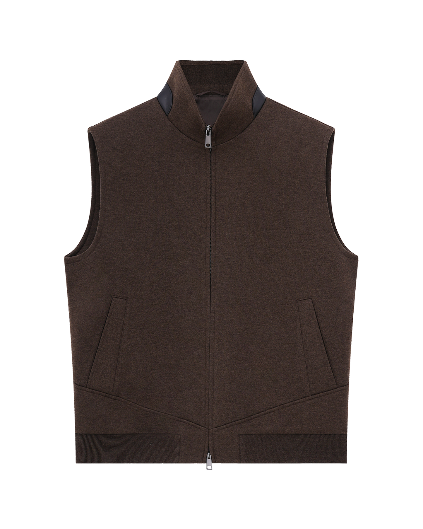 Wool-Cashmere Blend Sleeveless Vest