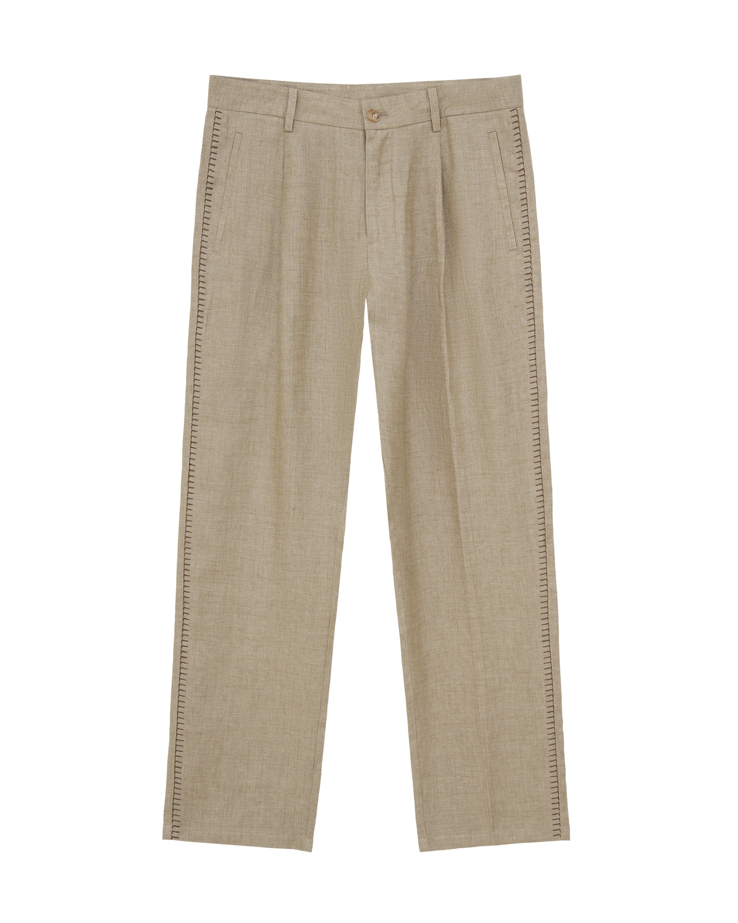 Textured Linen Pants