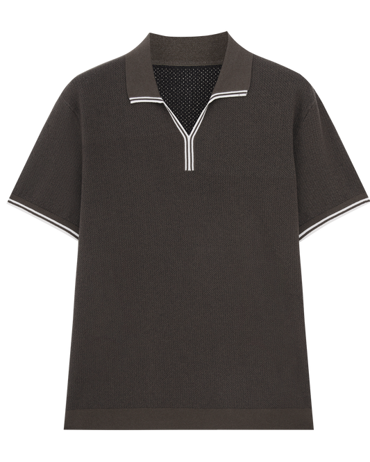 Textured Cotton Polo