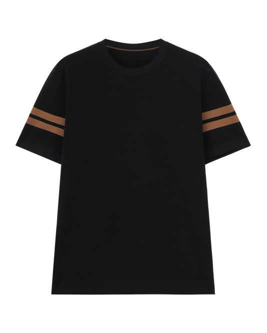 Striped Silk Cotton T-Shirt