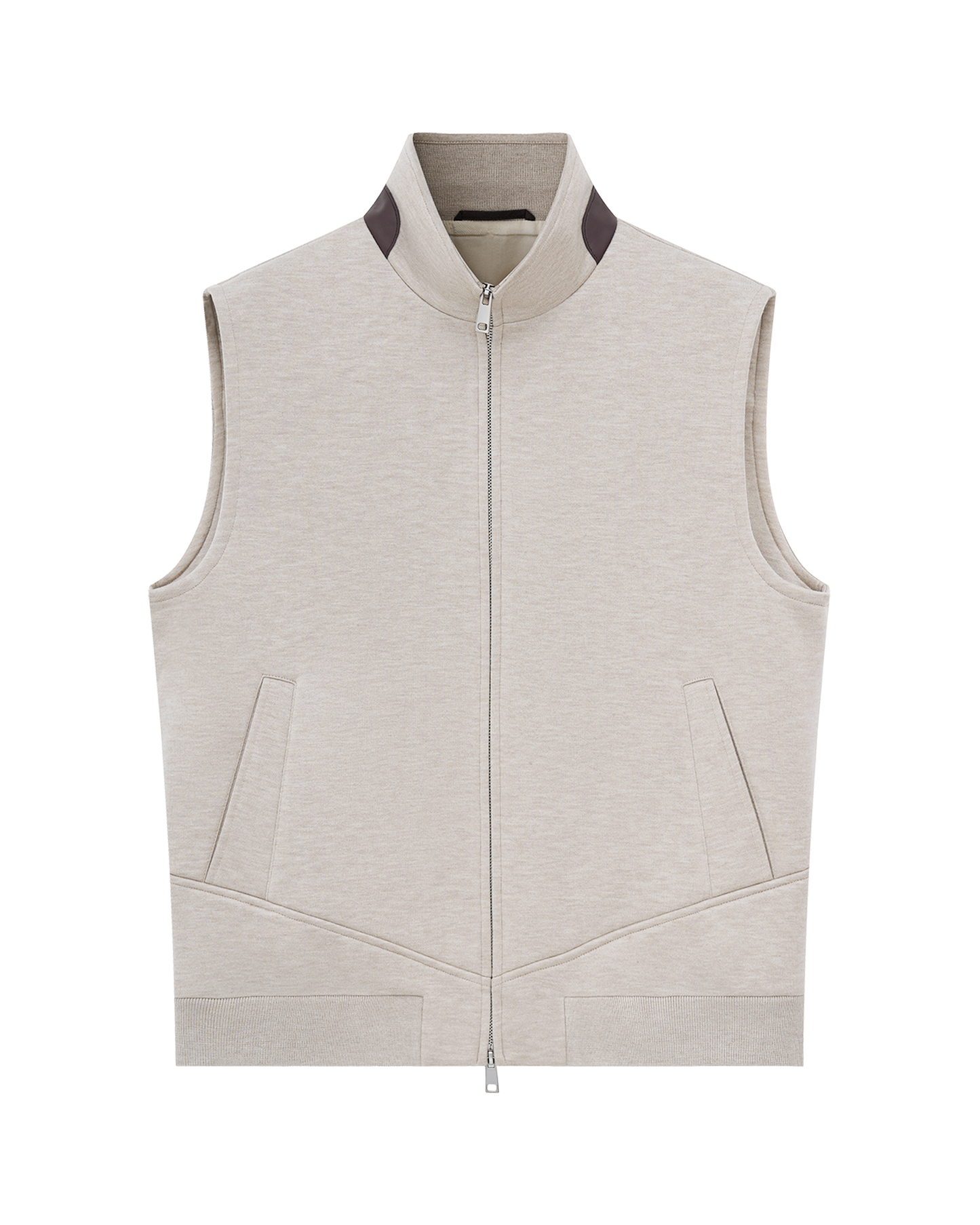 Wool-Cashmere Blend Sleeveless Vest