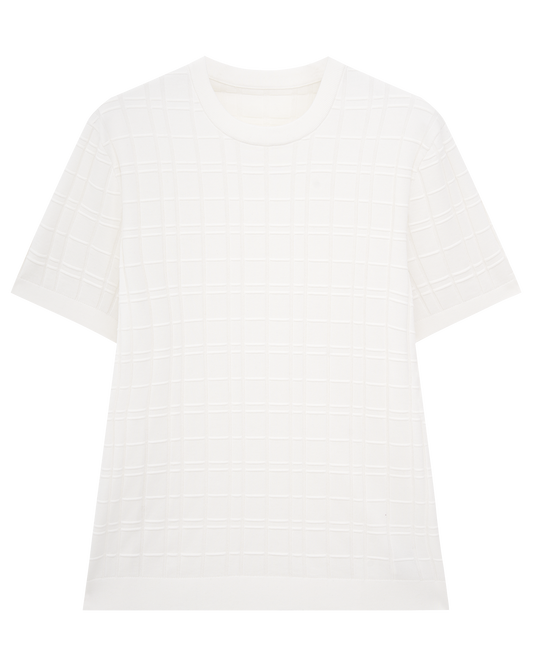 Jacquard Cotton T-Shirt