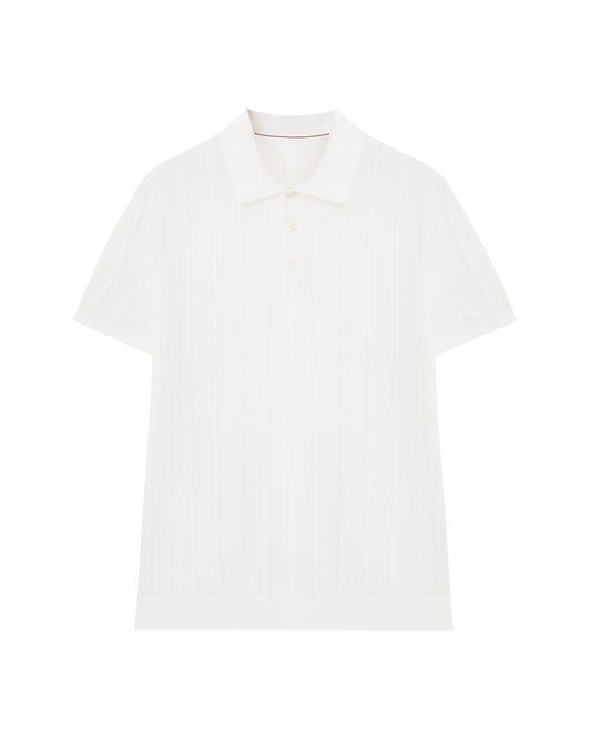 Textured Cotton Polo