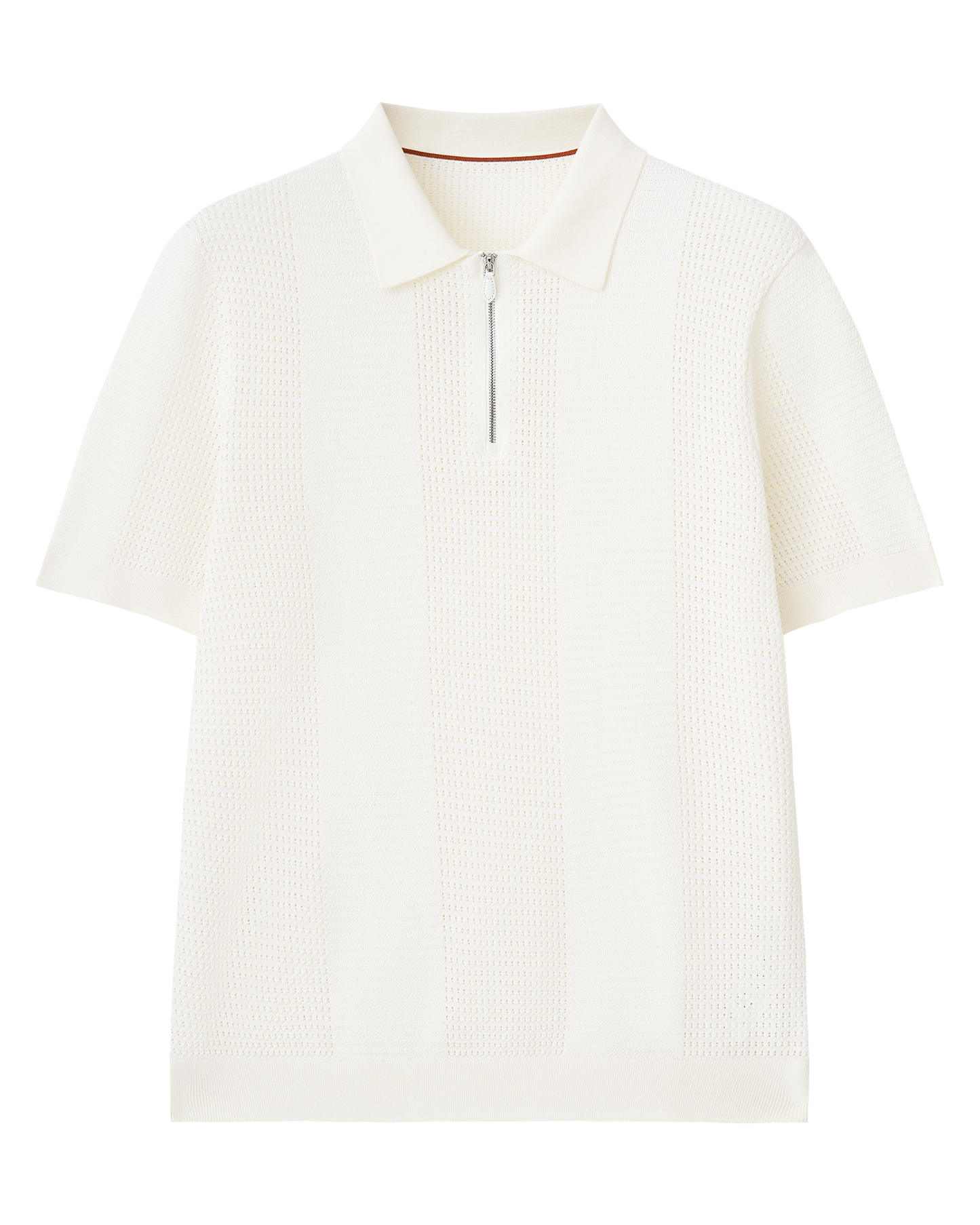 Open Knit Silk Cotton Polo