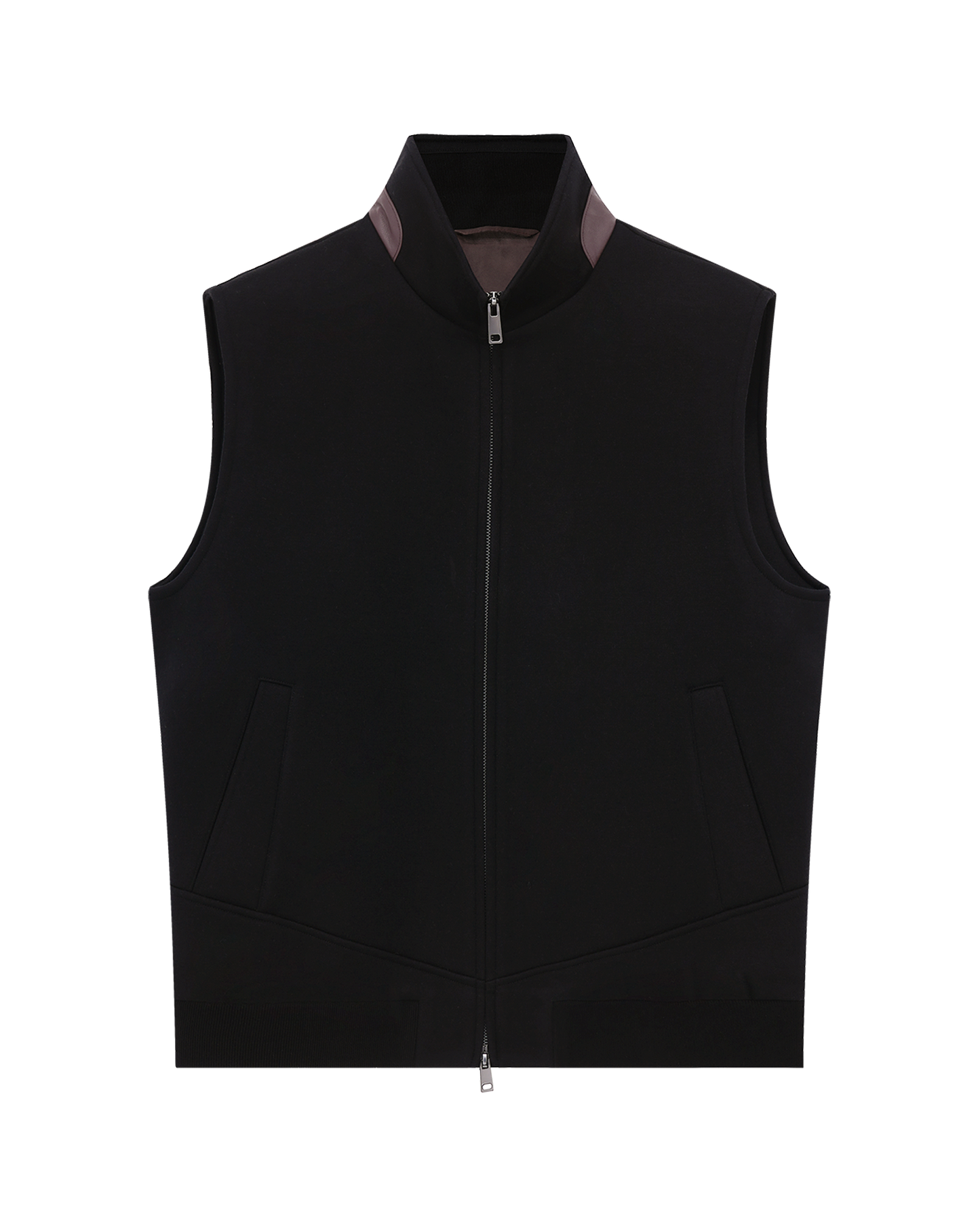 Wool-Cashmere Blend Sleeveless Vest