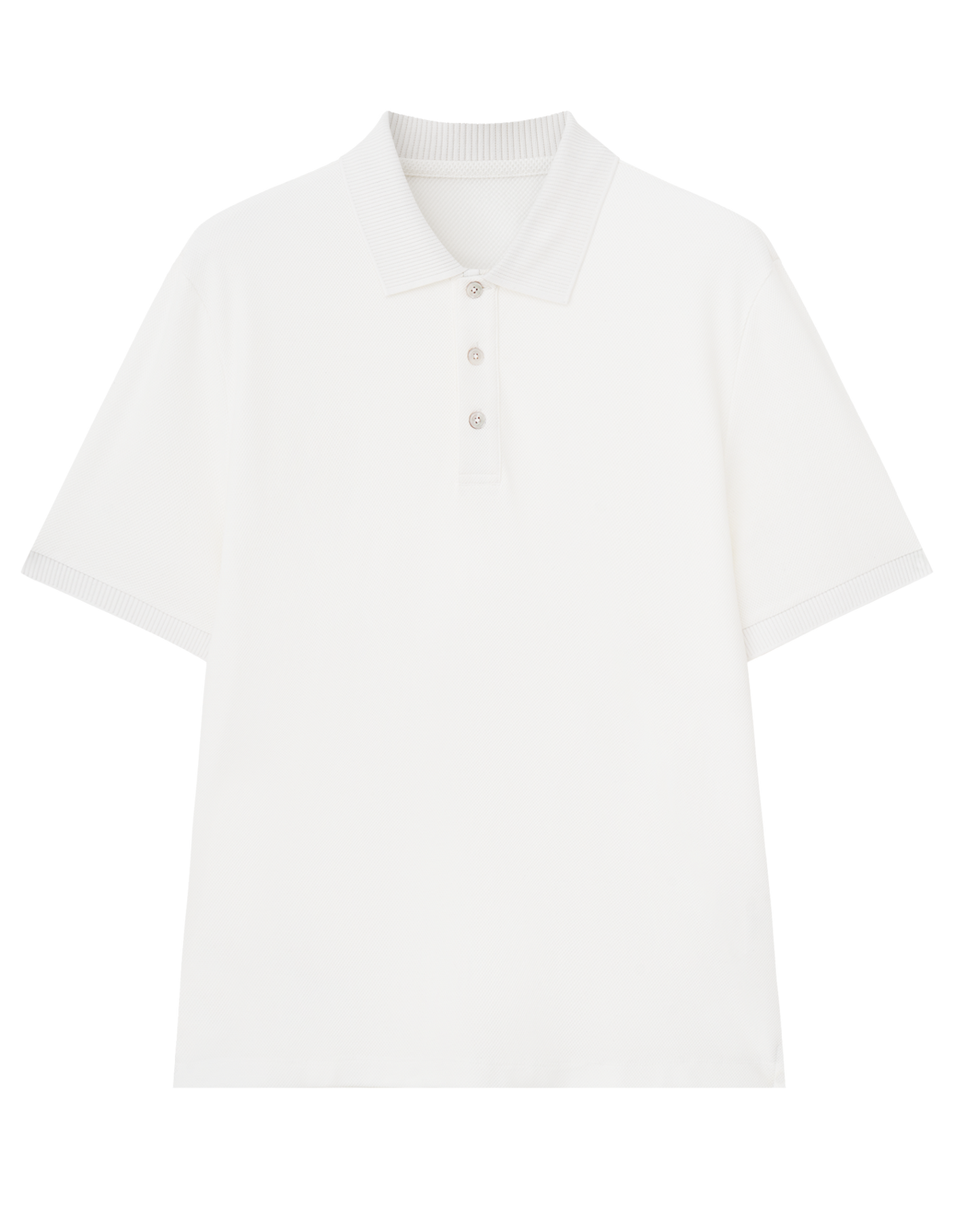 Slit Hem Cotton Polo