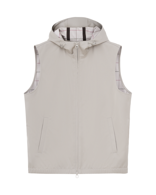 Hooded Silk Vest