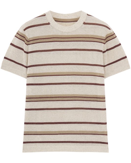 Striped Linen Lyocell T-Shirt