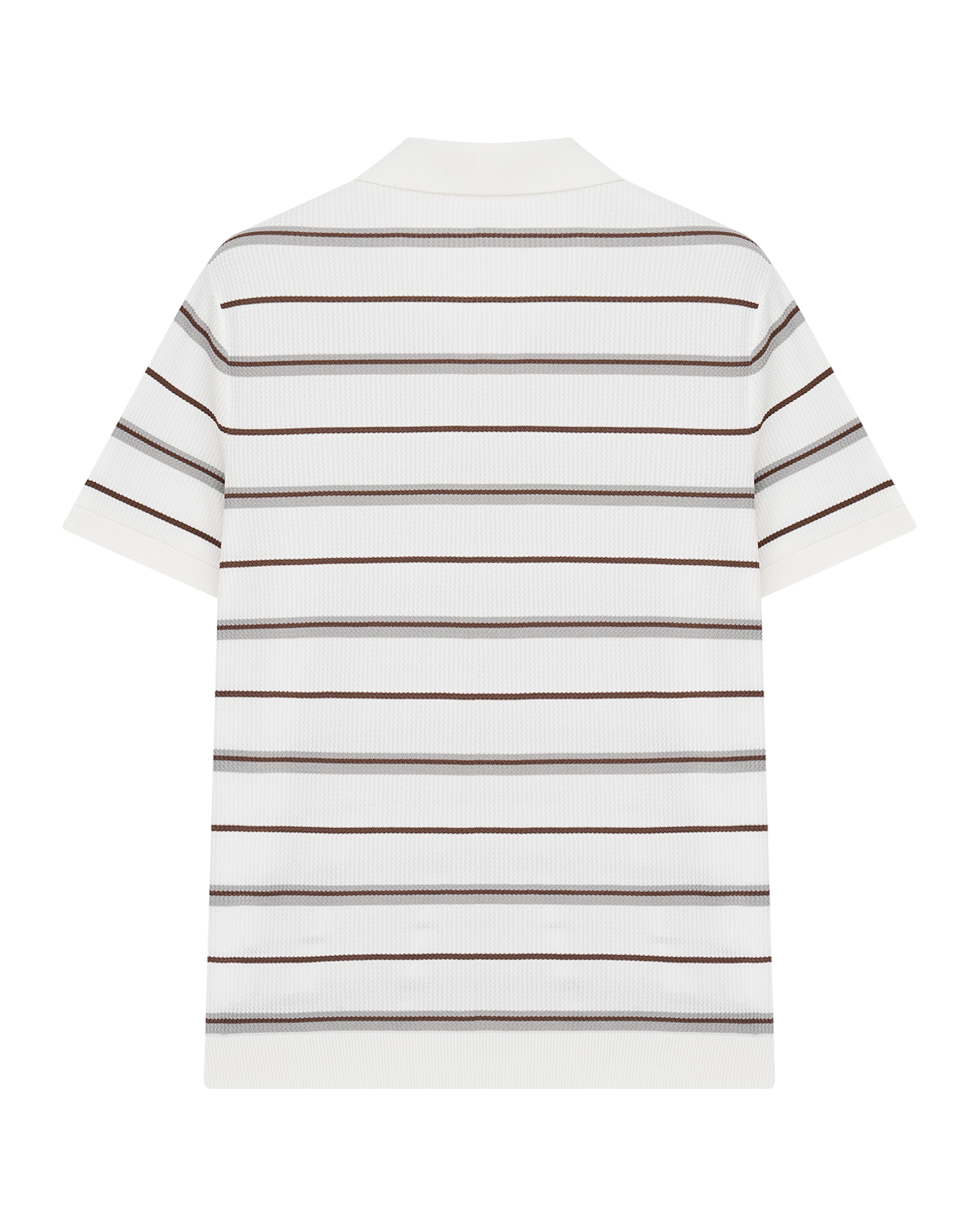 Textured Silk-Cotton Polo