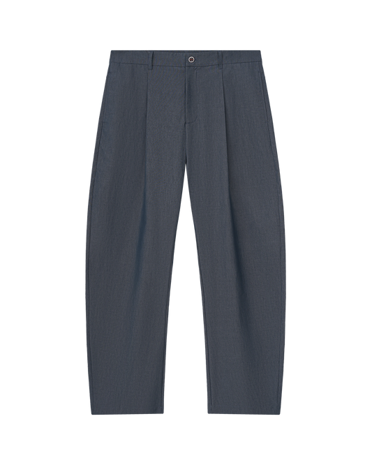 Pleated Cotton Pants