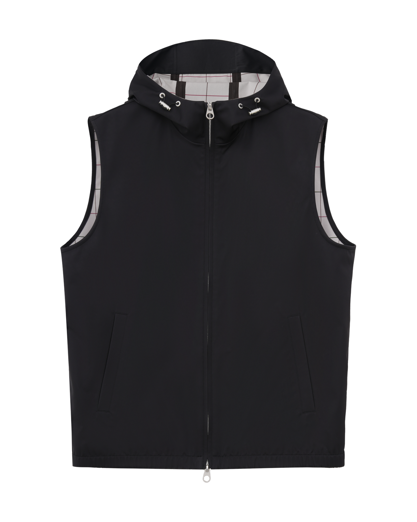 Hooded Silk Vest