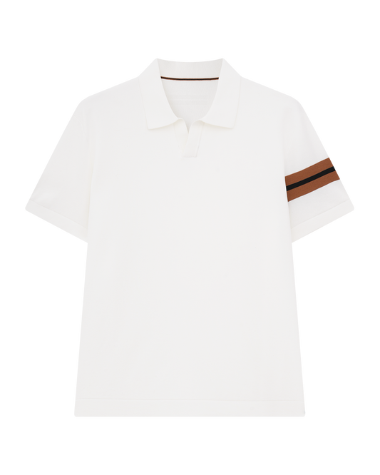 Silk Cotton Knit Polo