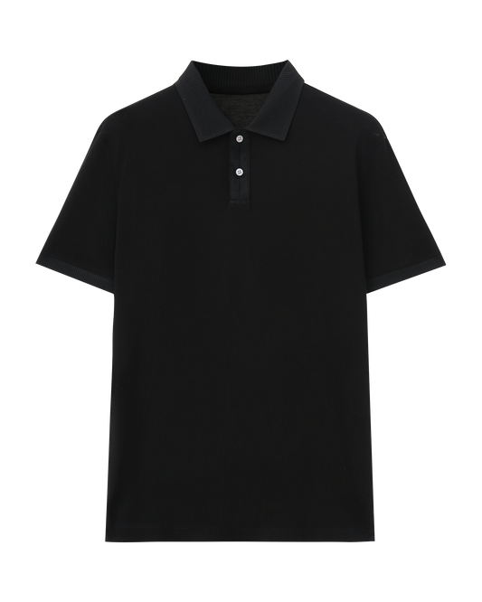 Wool Cotton Knit Polo