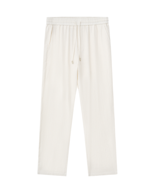 Drawstring Wool Linen Pants