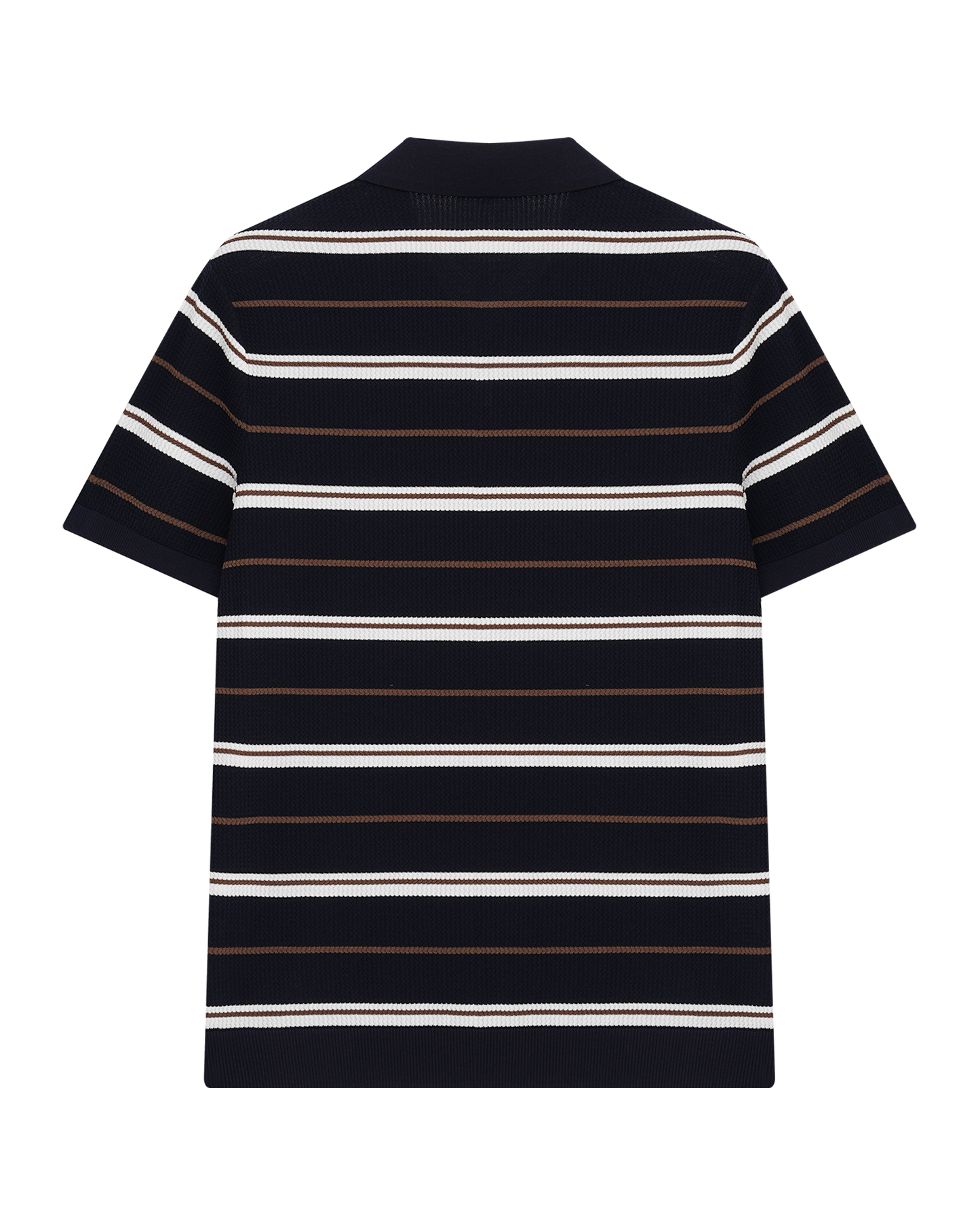 Textured Silk-Cotton Polo