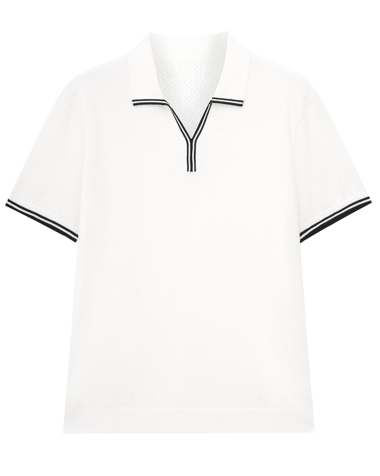 Textured Cotton Polo
