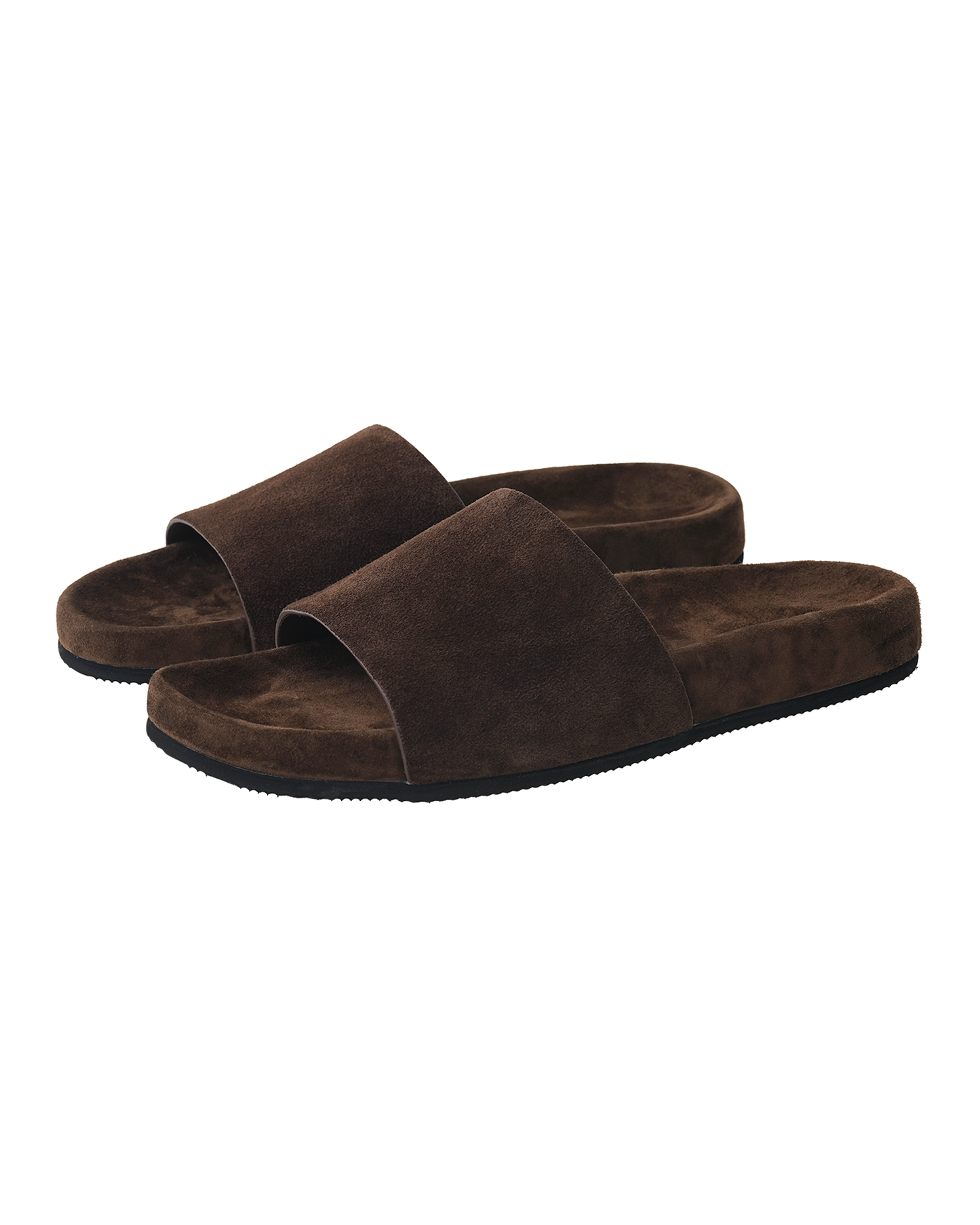Suede Leather Slides
