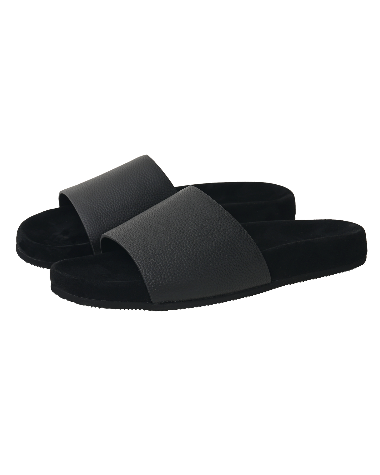 Suede Leather Slides